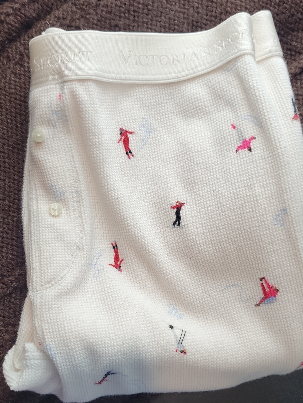 Victoria's Secret thermal skiiers base layer pajama pants sze Small - Picture 2 of 7